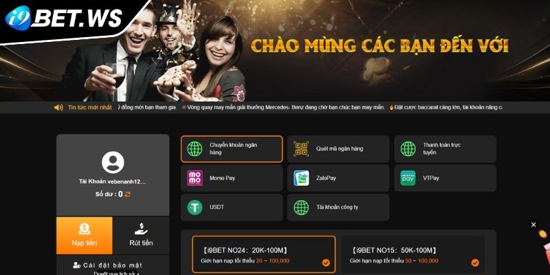 Nạp Và Rút Tiền I9BET 1 Tầm quan trọng của quy trình nạp và rút tiền I9BET